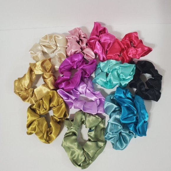 COPY - - 13 New satin hair ties scrunchies - Picture 1 of 1